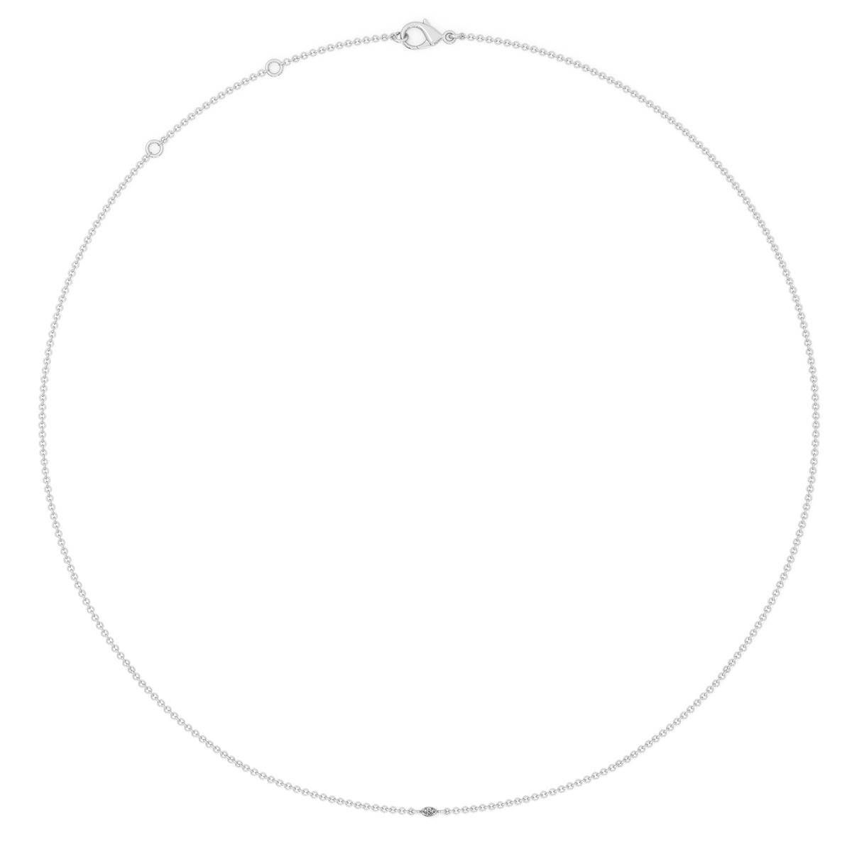 Marquise Cut Lab-grown Diamond Bracelet - 14K White Gold (0.06 ct.)