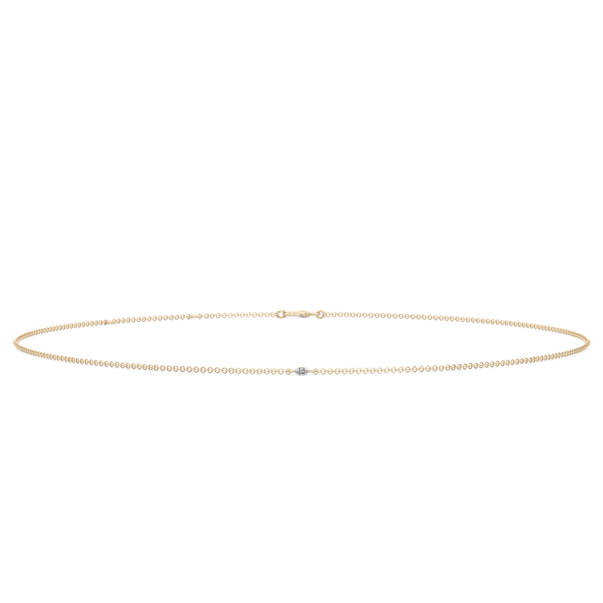 Marquise Cut Lab-grown Diamond Bracelet - 14K Yellow Gold (0.06 ct.)