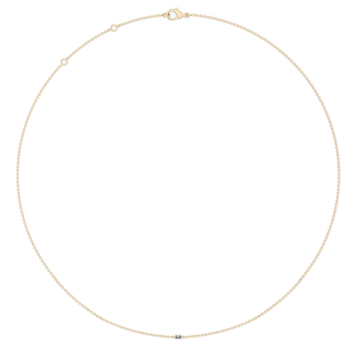 Emerald Cut Lab-grown Diamond Bracelet - 14K Yellow Gold (0.06 ct.)