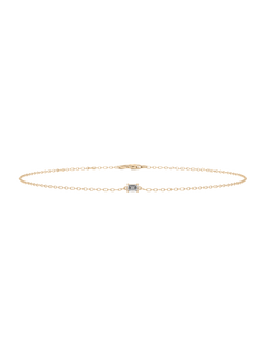 Emerald Cut Lab-grown Diamond Bracelet - 14K Yellow Gold (0.06 ct.)