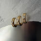 Ribbed Oval Lab-grown Diamond Hoops - 14K Yellow Gold (0.10 ct.) | Single