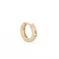 Ribbed Pear Lab-grown Diamond Hoops - 14K Yellow Gold (0.10 ct.) | Single