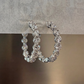 Prong Inside-Out Diamond Huggies - 14K White Gold (1.2 ct.) | Pair