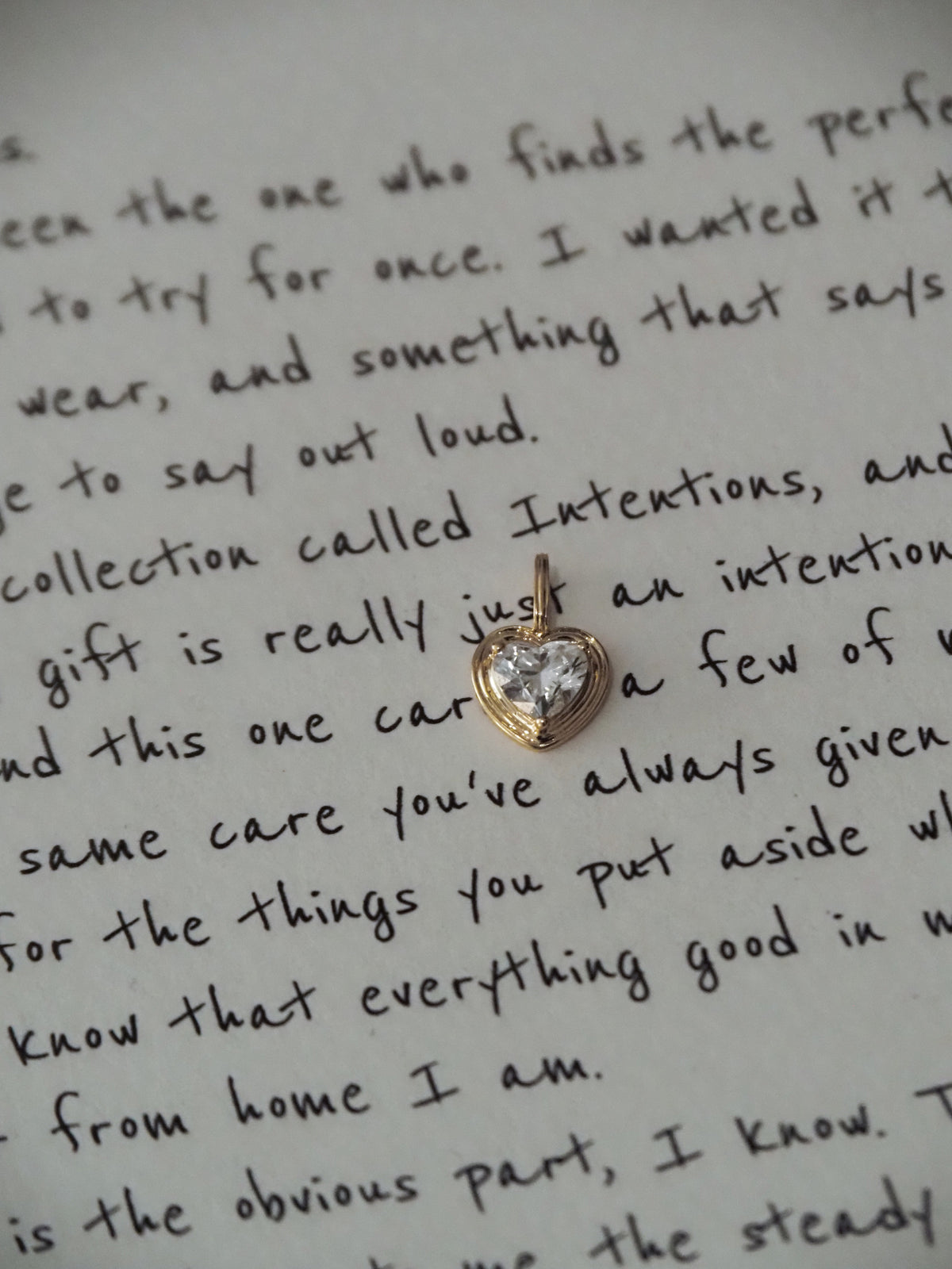 Heart Lab-grown Diamond Pendant - 14K Yellow Gold (0.55 ct.)