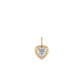 Heart Lab-grown Diamond Pendant - 14K Yellow Gold (0.55 ct.)