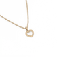 Open Heart Pendant - 14K Yellow Gold