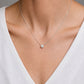 Prong Lab-grown Diamond Necklace - 14K White Gold (1.5 ct.)