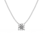 Prong Lab-grown Diamond Necklace - 14K White Gold (2 ct.)