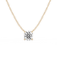 Prong Lab-grown Diamond Necklace - 14K Yellow Gold (2 ct.)
