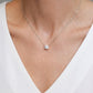 Prong Lab-grown Diamond Necklace - 14K White Gold (2 ct.)