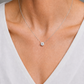 Prong Lab-grown Diamond Necklace - 14K White Gold (2 ct.)