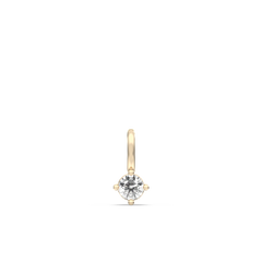 Solitaire Lab-grown Diamond Pendant - 14K Yellow Gold (0.10 ct.)