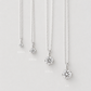 Solitaire Diamond Pendant - 14K White Gold (0.10 ct.)