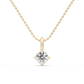 Solitaire Lab-grown Diamond Pendant - 14K Yellow Gold (0.30 ct.)