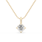 Solitaire Lab-grown Diamond Pendant - 14K Yellow Gold (0.50 ct.)
