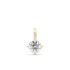 Solitaire Lab-grown Diamond Pendant - 14K Yellow Gold (0.50 ct.)