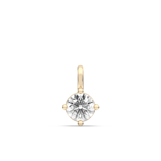 Solitaire Lab-grown Diamond Pendant - 14K Yellow Gold (0.50 ct.)