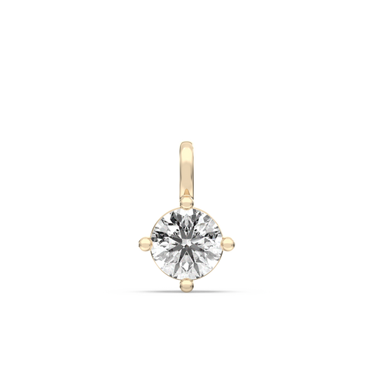Solitaire Lab-grown Diamond Pendant - 14K Yellow Gold (0.70 ct.)
