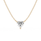 Heart-Cut Diamond Necklace - 14K Yellow Gold (2 ct.)