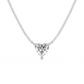 Heart-Cut Lab-grown Diamond Necklace - 14K White Gold (2 ct.)