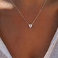 Heart-Cut Lab-grown Diamond Necklace - 14K White Gold (2 ct.)