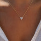 Heart-Cut Diamond Necklace - 14K Yellow Gold (2 ct.)