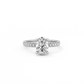 Oval Pavé Solitaire Diamond Ring - 14K White Gold (1.72 ct.)