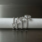 Oval Pavé Solitaire Diamond Ring - 14K White Gold (0.72 ct.)