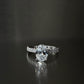 Oval Pavé Solitaire Diamond Ring - 14K White Gold (1.22 ct.)