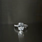 Oval Pavé Solitaire Diamond Ring - 14K White Gold (2.22 ct.)