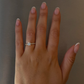 Round Pavé Solitaire Diamond Ring - 14K White Gold (0.72 ct.)