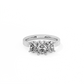 Oval Trilogy Diamond Ring - 14K White Gold (1.7 ct.)