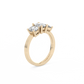 Oval Trilogy Lab-grown Diamond Ring - 14K Yellow Gold (1.7 ct.)