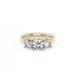 Round Trilogy Lab-grown Diamond Ring - 14K Yellow Gold (2.4 ct.)