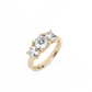 Round Trilogy Lab-grown Diamond Ring - 14K Yellow Gold (2.4 ct.)