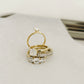 Round Trilogy Lab-grown Diamond Ring - 14K Yellow Gold (2.4 ct.)