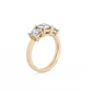 Round Trilogy Lab-grown Diamond Ring - 14K Yellow Gold (2.4 ct.)