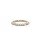 Small Round Prong Eternity Diamond Ring - 14K Yellow Gold (0.3 ct.)