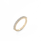 Small Round Prong Eternity Diamond Ring - 14K Yellow Gold (0.3 ct.)