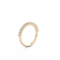 Small Round Prong Eternity Diamond Ring - 14K Yellow Gold (0.3 ct.)