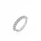 Medium Round Prong Eternity Lab-grown Diamond Ring - 14K White Gold (0.65 ct.)