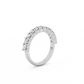 Large Round Prong Eternity Diamond Ring - 14K White Gold (1.1 ct.)