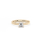 Cushion Solitaire Lab-grown Diamond Ring - 14K Yellow Gold (0.5 ct.)