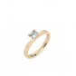 Cushion Solitaire Lab-grown Diamond Ring - 14K Yellow Gold (0.5 ct.)