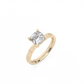 Cushion Solitaire Lab-grown Diamond Ring - 14K Yellow Gold (1.5 ct.)