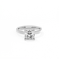 Cushion Solitaire Lab-grown Diamond Ring - 14K White Gold (2 ct.)