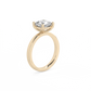 Cushion Solitaire Lab-grown Diamond Ring - 14K Yellow Gold (2 ct.)