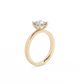 Cushion Solitaire Lab-grown Diamond Ring - 14K Yellow Gold (1 ct.)