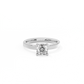 Cushion Solitaire Diamond Ring - 14K White Gold (1 ct.)