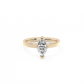 Marquise Solitaire Lab-grown Diamond Ring - 14K Yellow Gold (1 ct.)